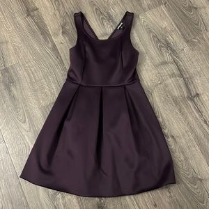 Express party dress Plum color with crisscross back